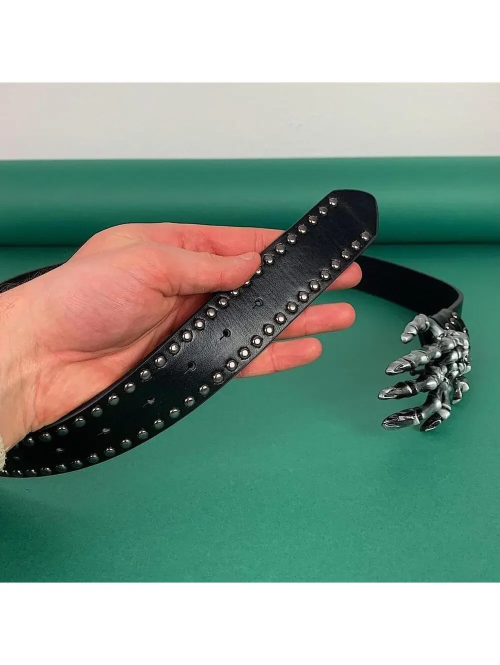 N/A #skeletonbelt #studdedbelt